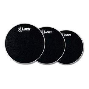 Kit Pele 10 11 12 Sintético Napa Tantan Rebolo Percussão Luen