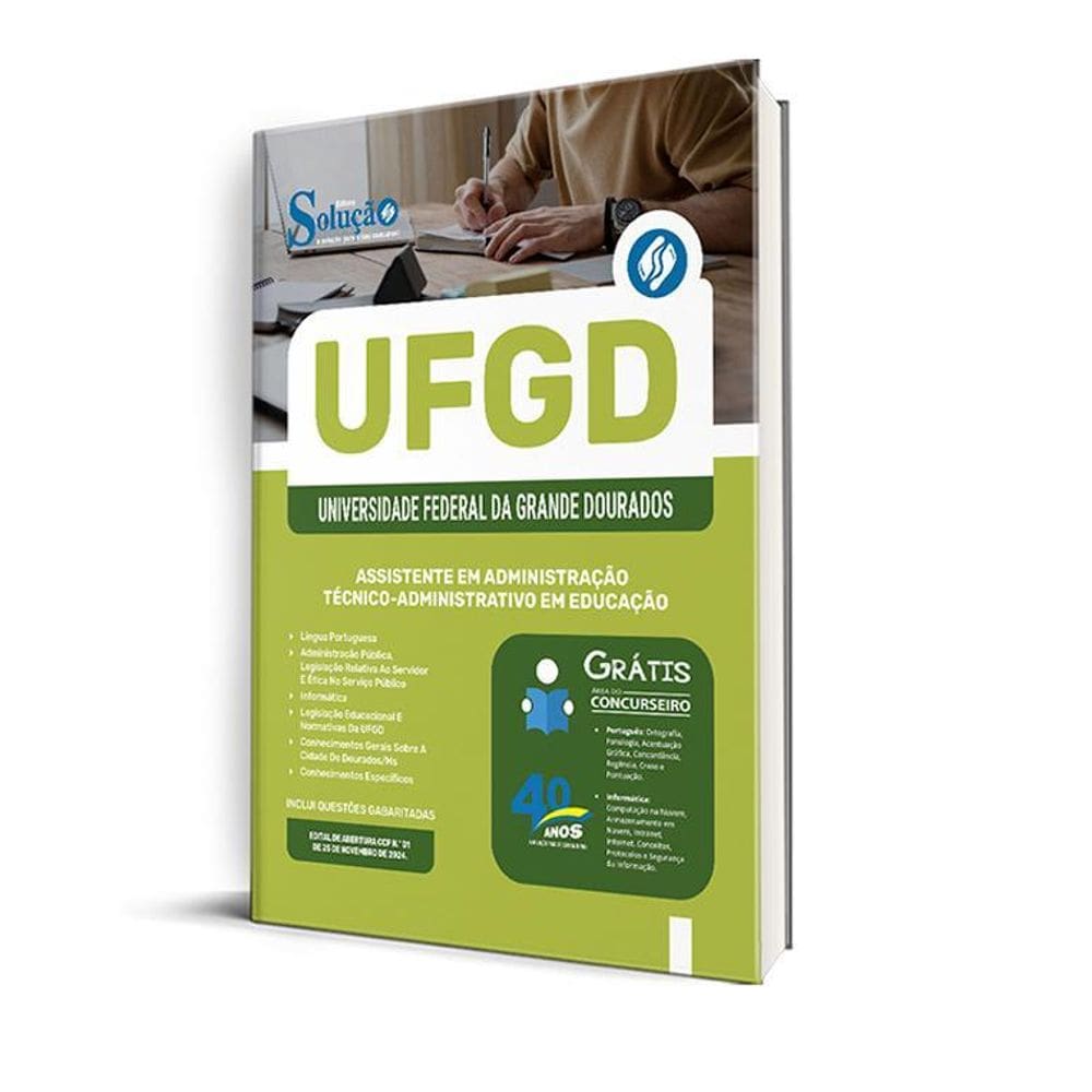 Apostila Ufgd 2025 Assistente Em Administração