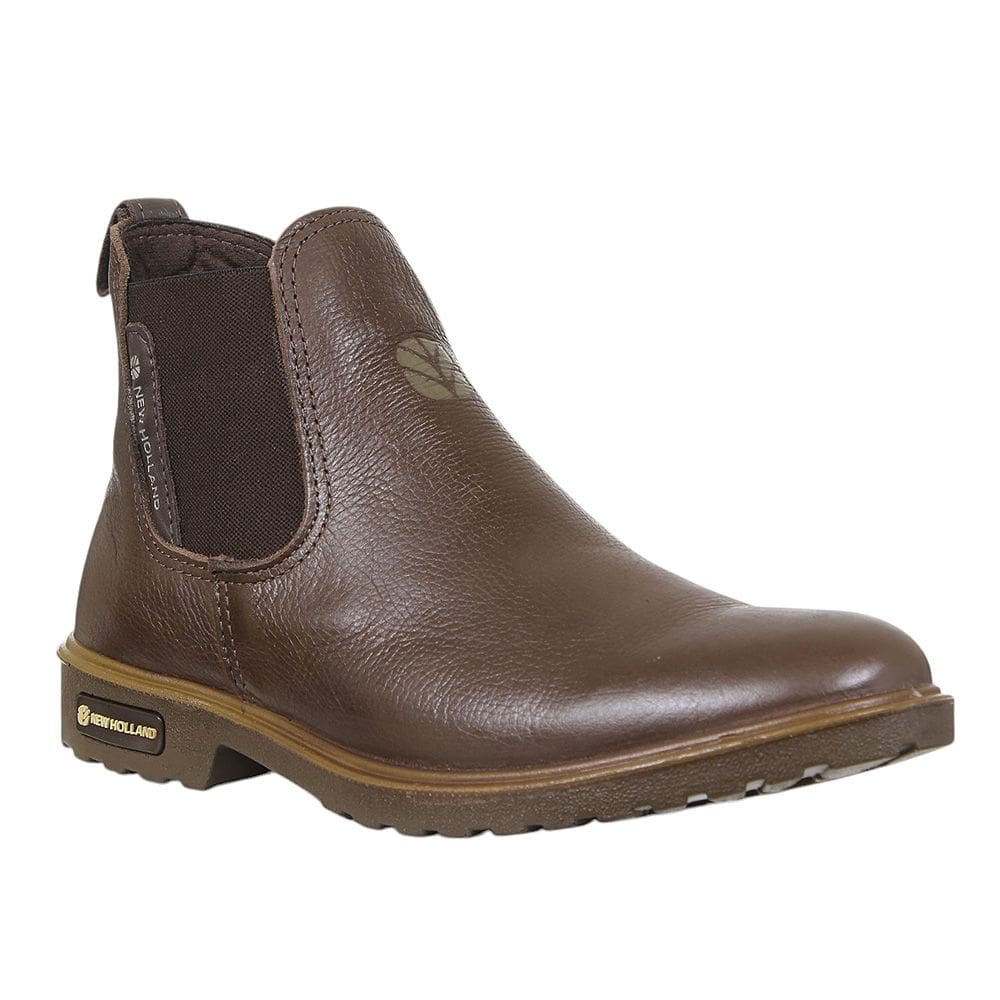 Botina Masculina Café Bico Redondo New Holland 37580