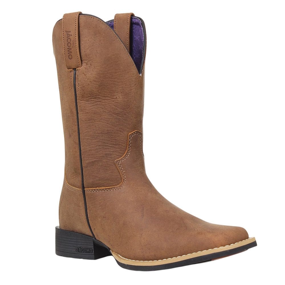 Bota Feminina Marrom Bico Quadrado Jácomo 37519