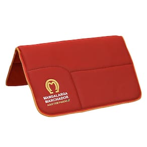 Manta Vermelha Com Bordado Amarelo Margalarga 37065