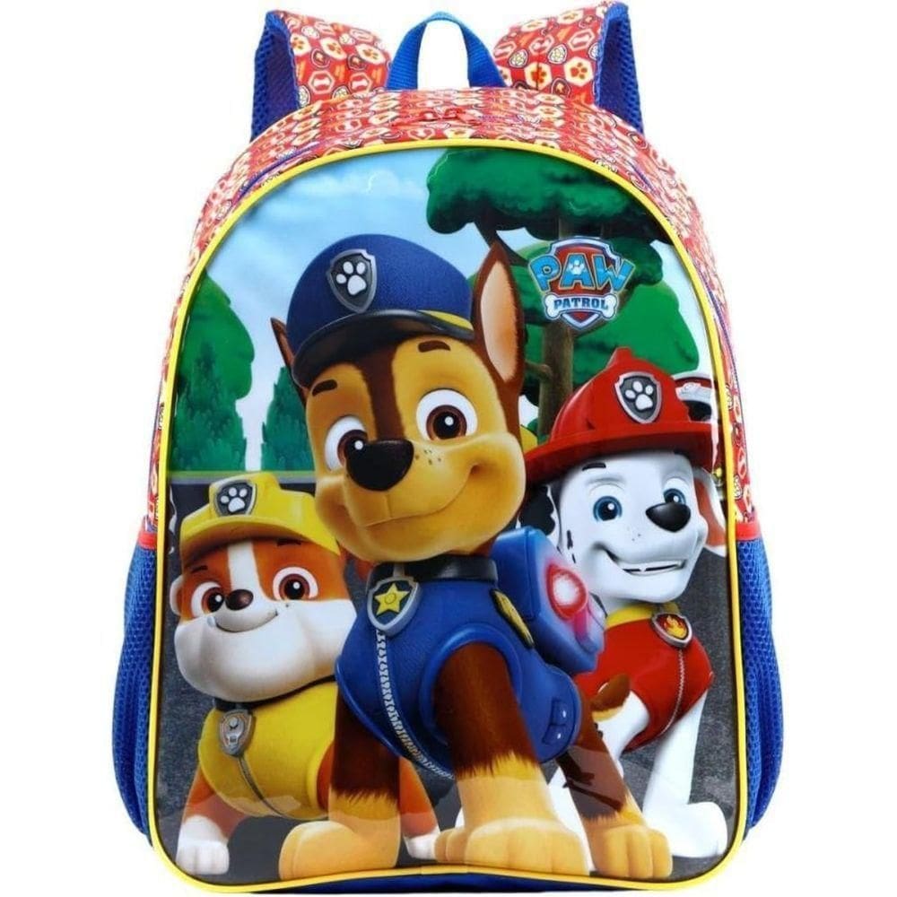 Mochila Escolar Infantil Patrulha Canina Resistente ótima Qualidade