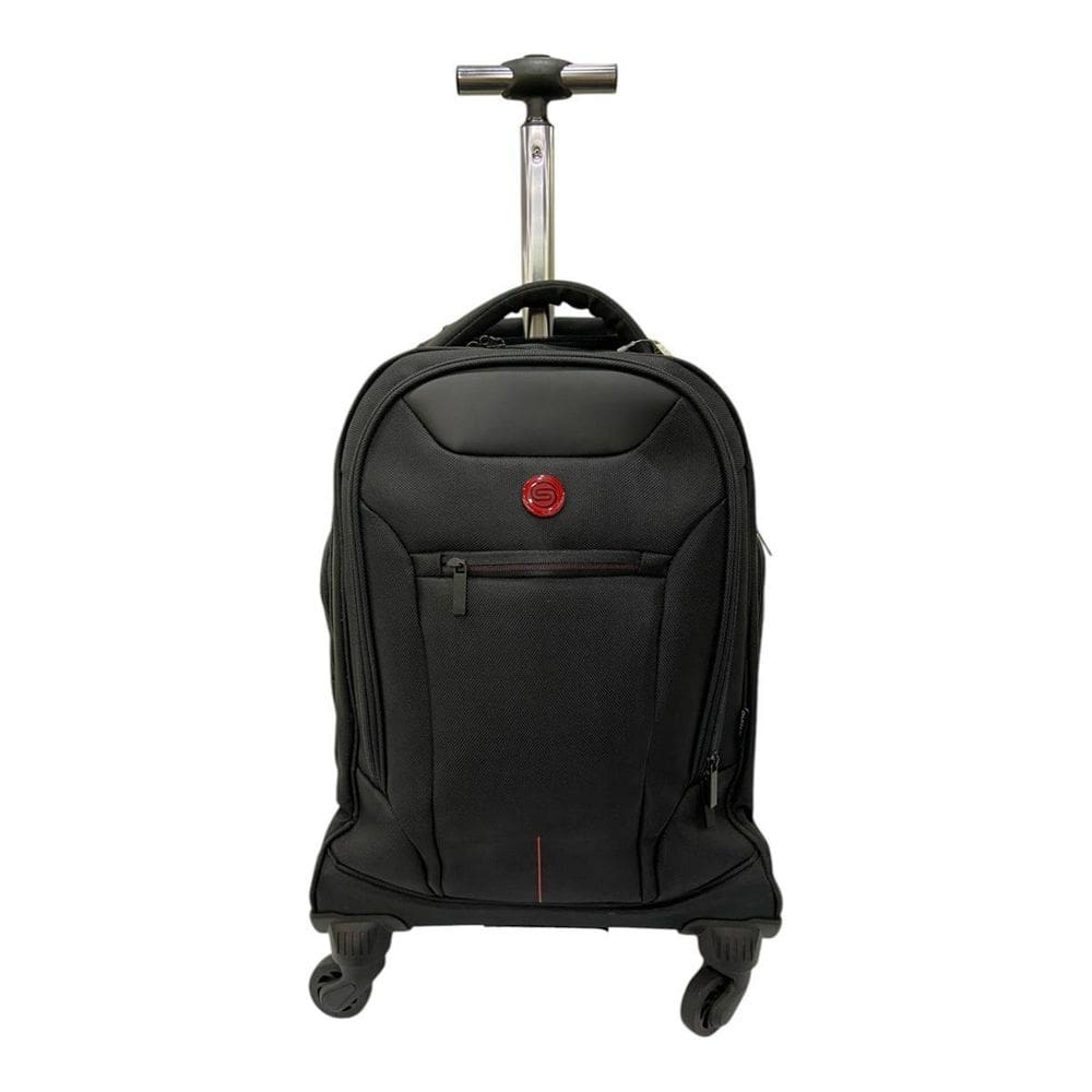 Mochila Com Rodas E Carrinho Executiva Mala De Bordo Santino