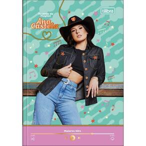 Caderno Brochurão 80Fls Ana Castela Turquesa Tilibra