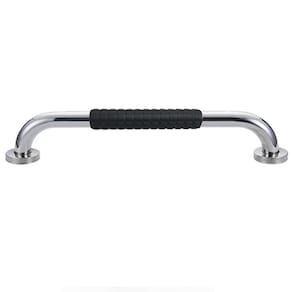 Barra de Apoio Inox 30cm Suporte Antiderrapante Casa Banheiro Box Idoso Criança Gestante Cadeirante Acessibilidade Segurança Proteçao Resistente