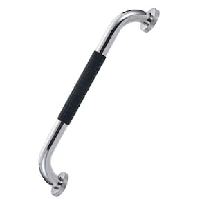 Barra de Apoio Inox 30cm Suporte Antiderrapante Acessibilidade Idoso Gestante Criança Cadeirante Banheiro Box Casa Corrimao Escada Proteçao
