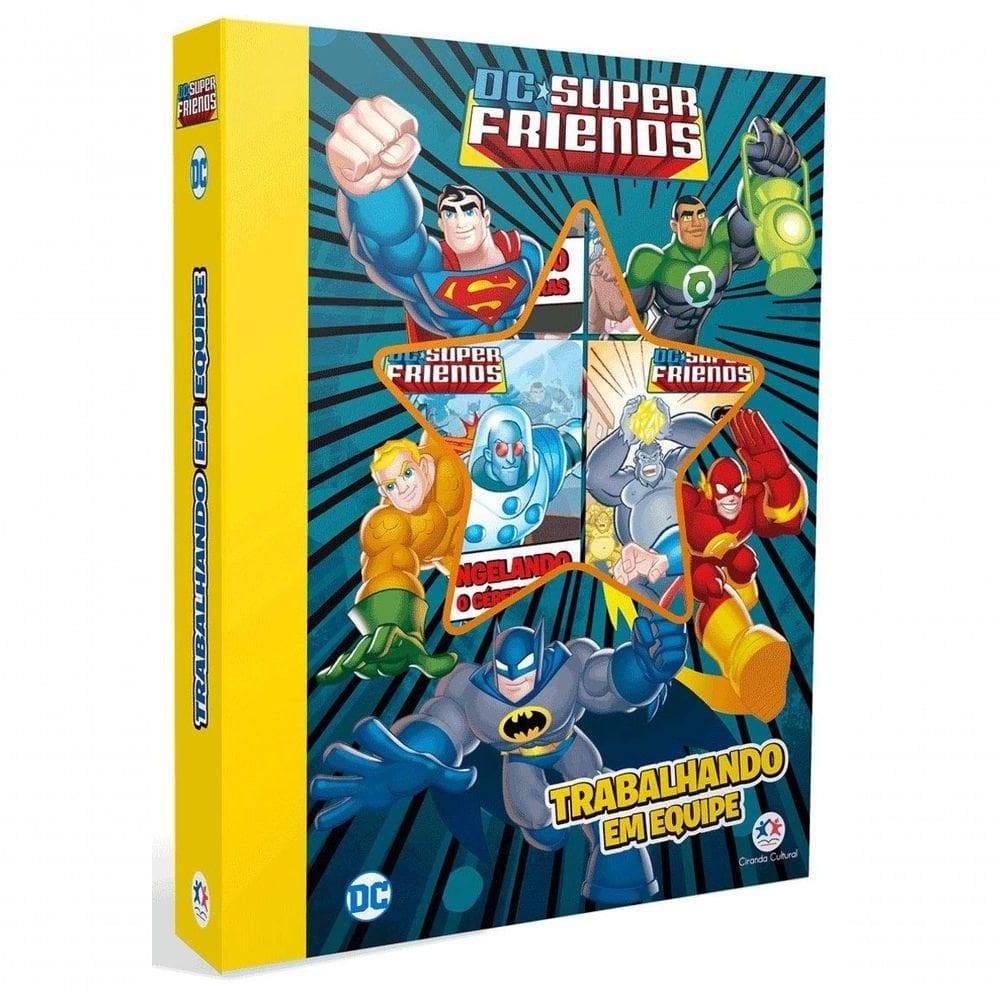 Livro Infantil Dc Super Friends Trabalhando Em Equipe Capa Comum