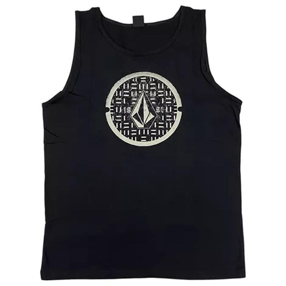 Regata Volcom Circle Texture SM25 Masculina Preto