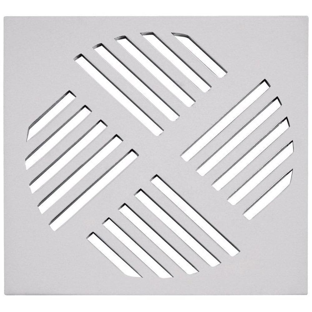 Kit 5 Grelha Quadrada com 15 x 15cm em Alumínio Astra Branco