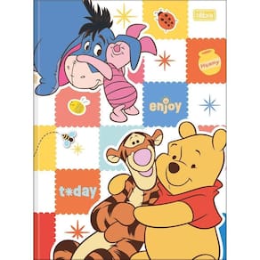 Caderno Brochurão 80Fls Ursinho Pooh Enjoy Today Tilibra