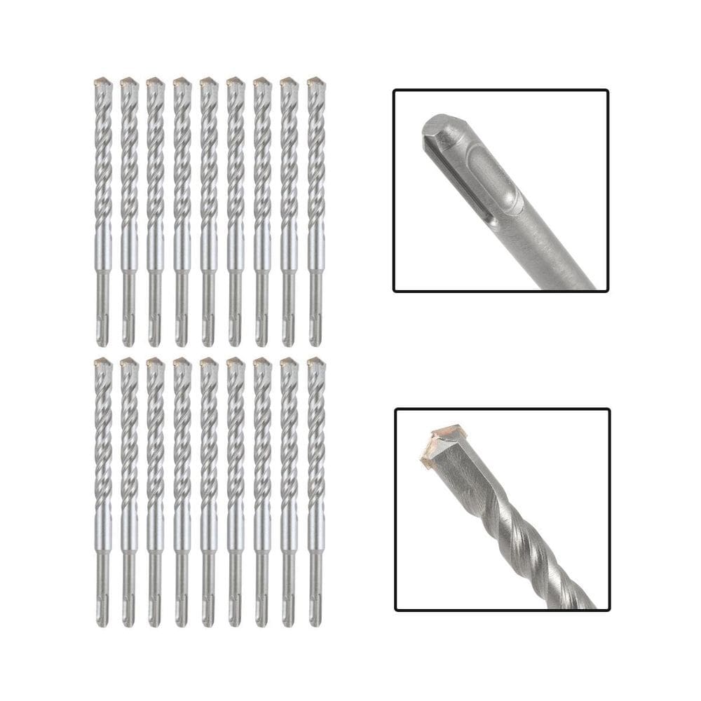 Jogo 18 Brocas Sds Plus 16X400 Mm Aço Carbono Tungstênio