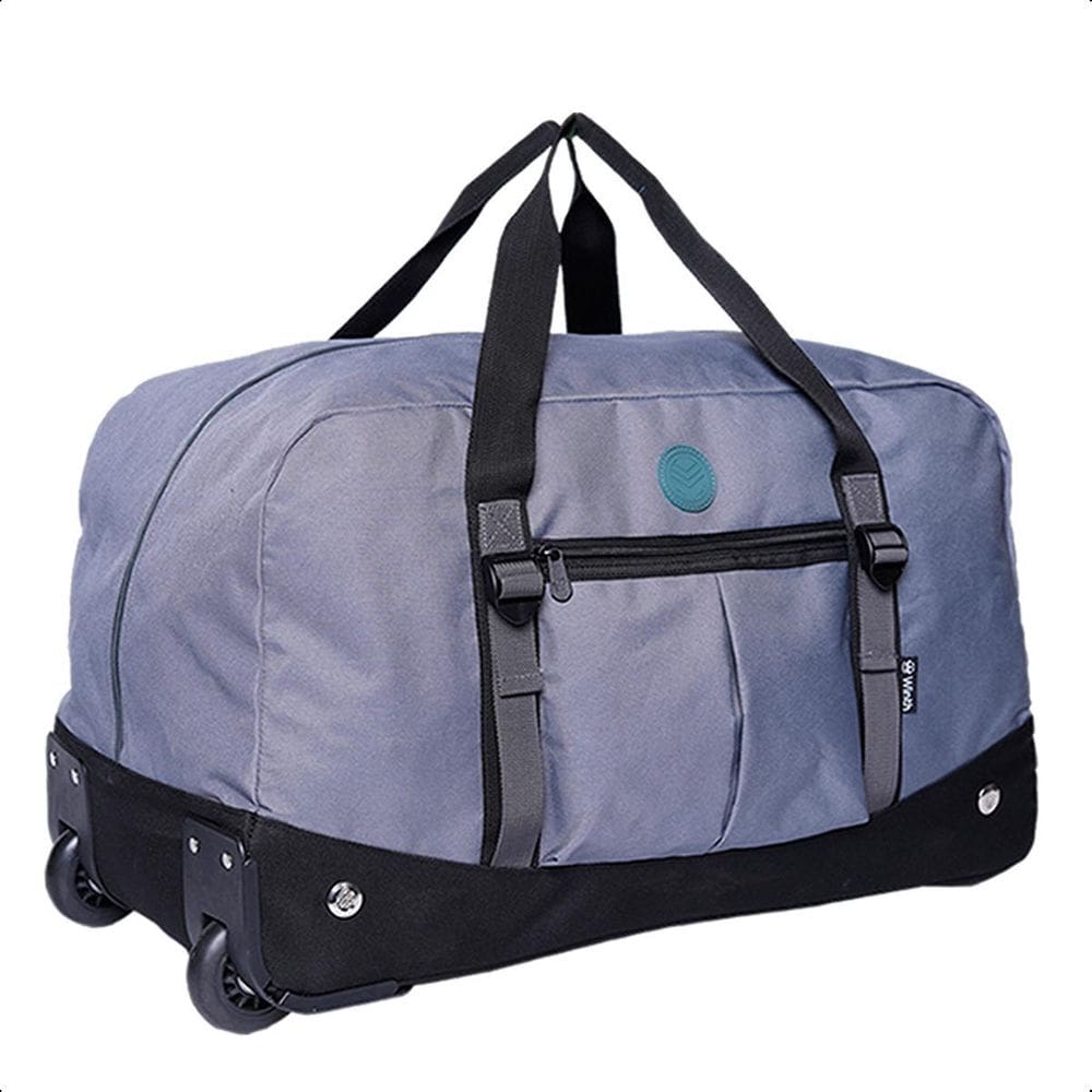 Bolsa Mala Sacola De Viagem Com Rodas Reforçada - Cinza