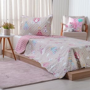 Kit Cobre Leito Solteiro Ultra Lisse Kids Rolinho 160x220cm