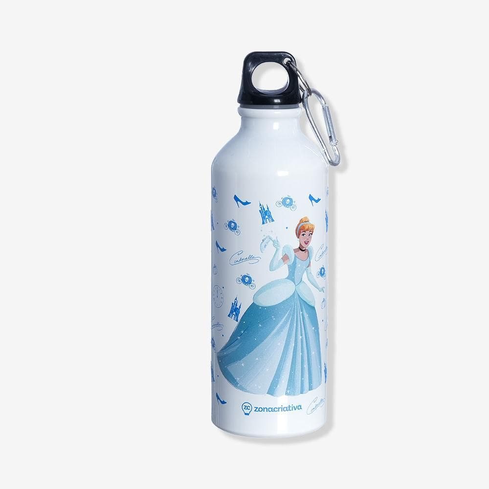 Garrafa Com Mosquetão Cinderela - Disney