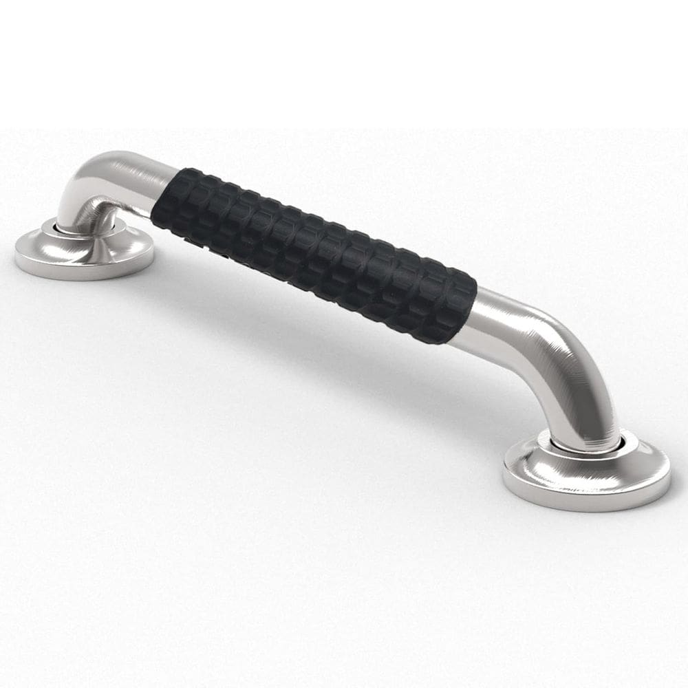 Barra de Apoio 30cm Inox Suporte Antiderrapante Idoso Gestante Criança Cadeirante Banheiro Box Casa Corrimao Escada Proteçao Segurança Acessibilidade