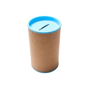 Lembrancinha Cofre Azul Bebê 10x6cm 6 Un