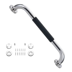 Barra de Apoio 60cm Inox Suporte Antiderrapante Banheiro Box Idoso Gestante Criança Acessibilidade Cadeirante Deficiente Proteçao Segurança