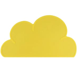 Lugar Americano para Bebê Nuvem Silicone Impermeável 47x26cm