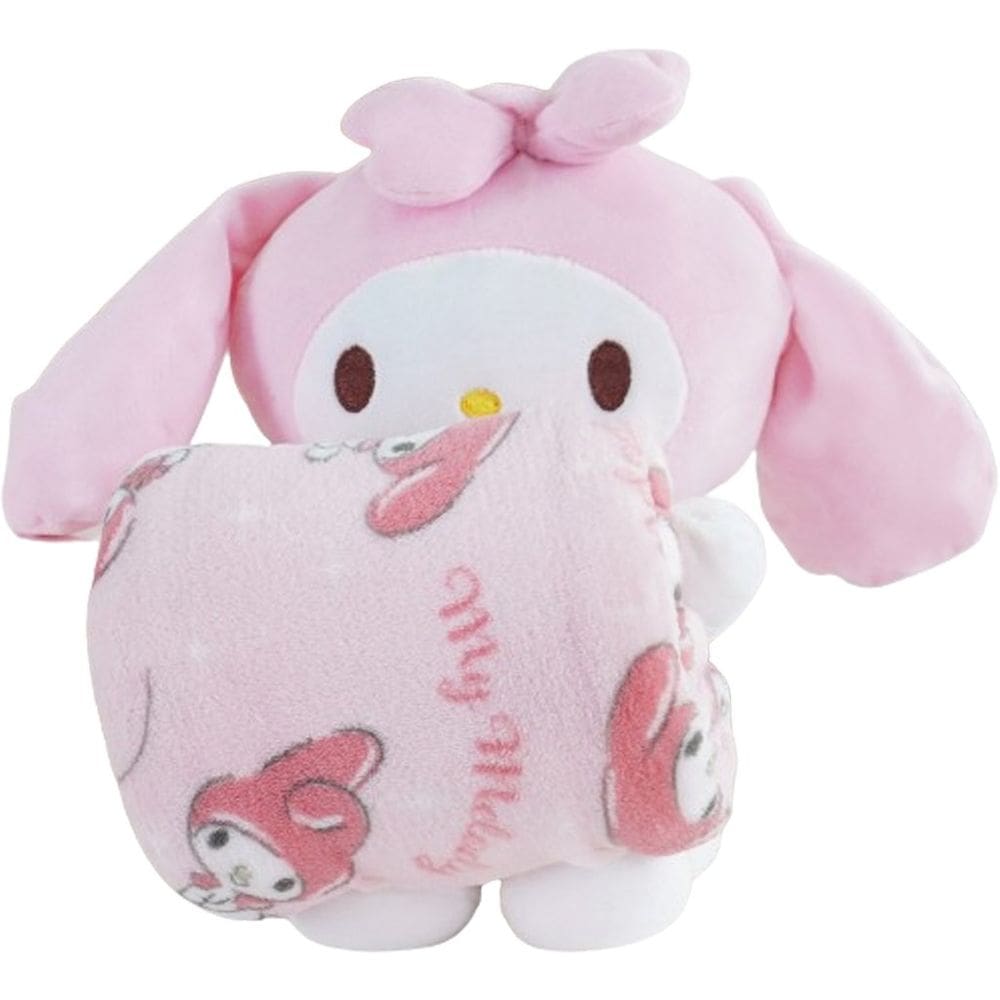 Pelúcia com Manta Coral Fleece Turma da Hello Kitty 100x75cm
