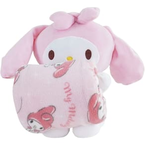 Pelúcia com Manta Coral Fleece Turma da Hello Kitty 100x75cm