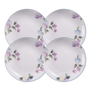 Jogo De Pratos Fundo Kit 4Pcs Porcelana 21Cm Aura Tramontina