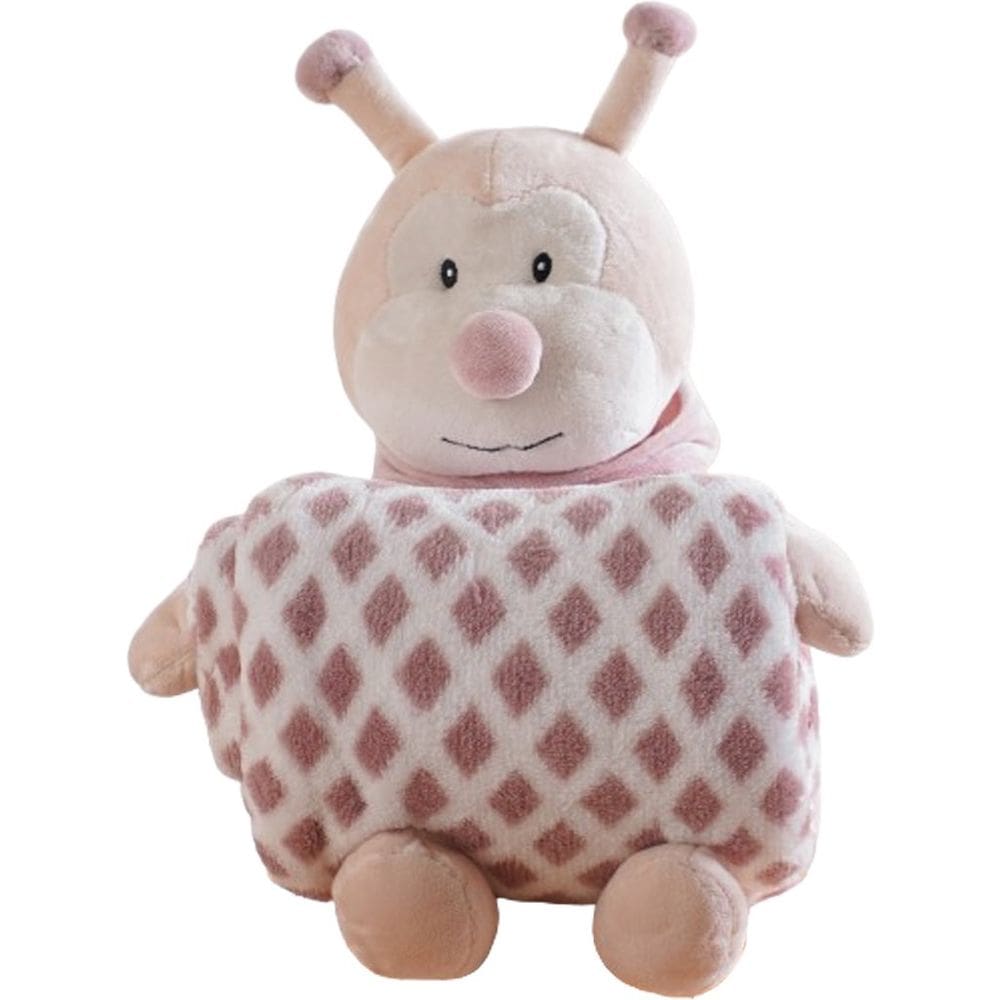 Bichinho de Pelúcia Fazenda New com Manta Bebê 100x75cm