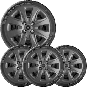 4X Calota Ford Ka Hatch Sedan Aro 14 Grafite Com Logo 340Cb