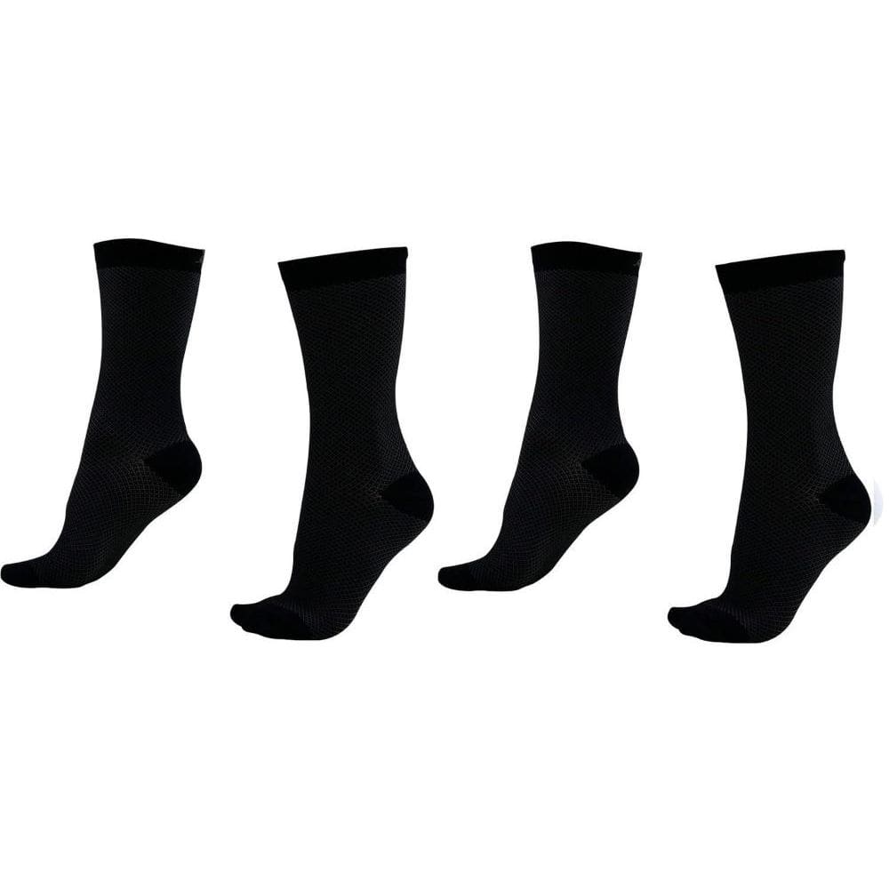 Kit 02 Pares Meia Corrida/Ciclismo HUPI Carbono Preto