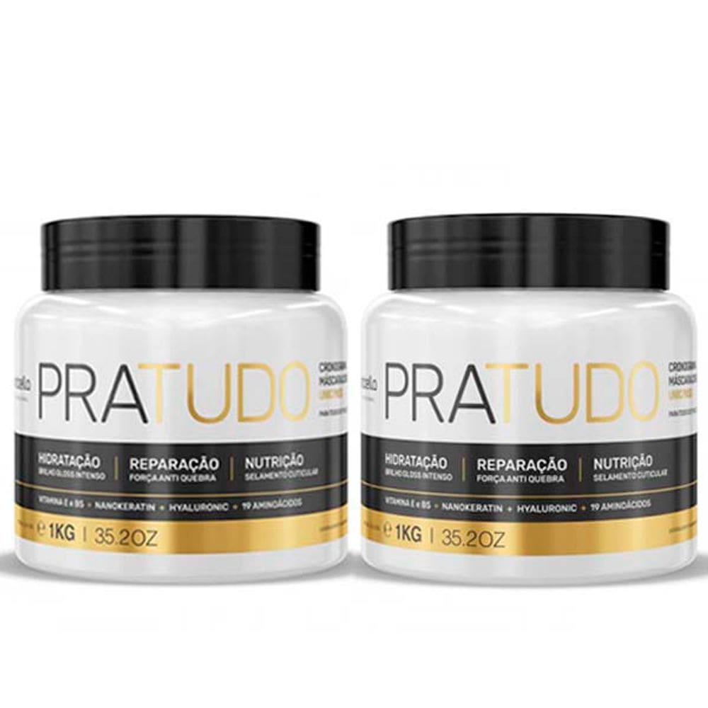 Kit 2 Máscara PraTudo Bórabella Cronograma 25 Ativos 1kg