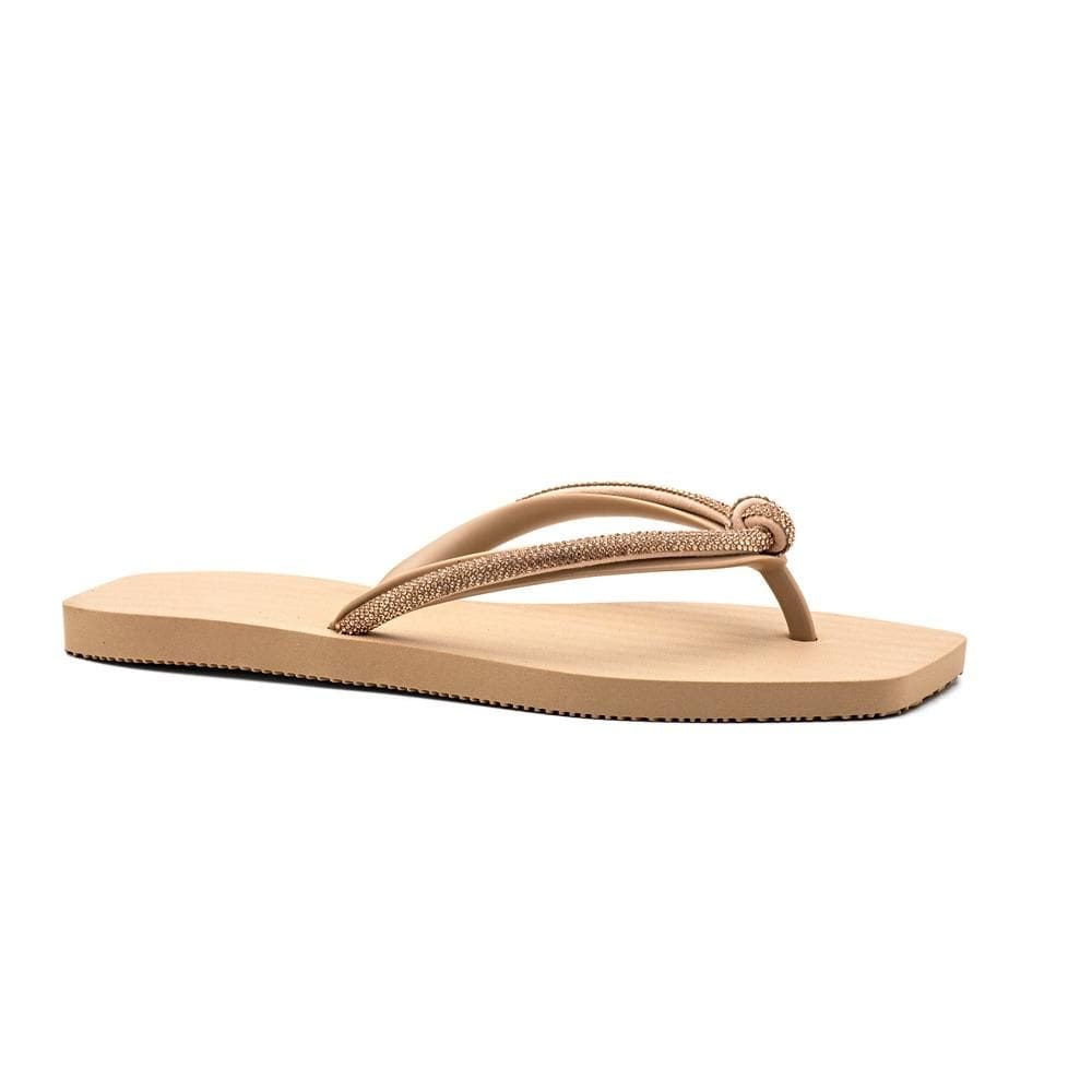 Chinelo Feminino Moderno Confortável Detalhe em Brilho