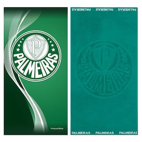 Kit 2 Toalhas Alviverde Verdão Banho Praia e Piscina Oficial Clubes do Brasil Licenciado Buettner
