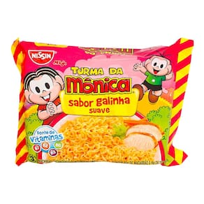 Macarrão Instantâneo Nissin Turma da Mônica Sabor Galinha Suave com 85g