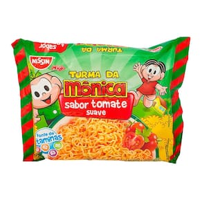Macarrão Instantâneo Nissin Turma da Mônica Sabor Tomate Suave com 85g