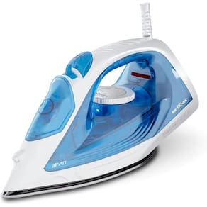 Ferro Passar a Vapor Britânia BFV07 210ml Base Antiaderente 1600W 23 Saídas Vapor Vertical