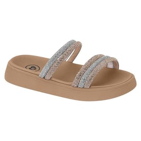 Chinelo Papete Infantil Menina Molekinha Brilho 2358.103