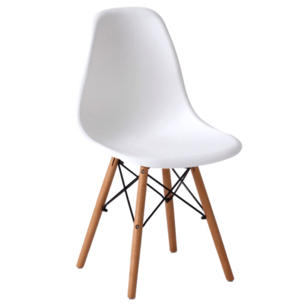 Cadeira para Sala de Jantar Eames Eiffel Dkr Branco