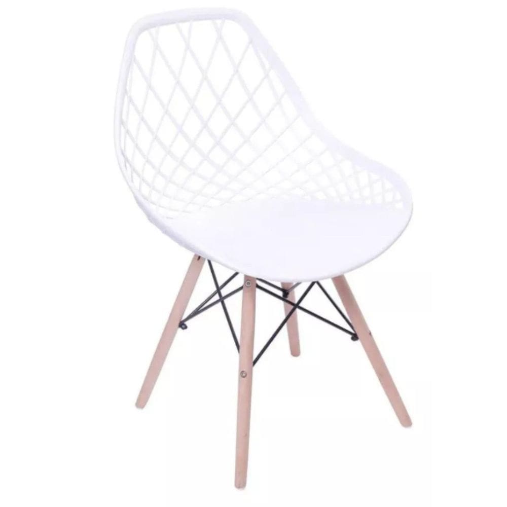 Cadeira para Sala de Jantar Clarice Cloe Madeira Branco