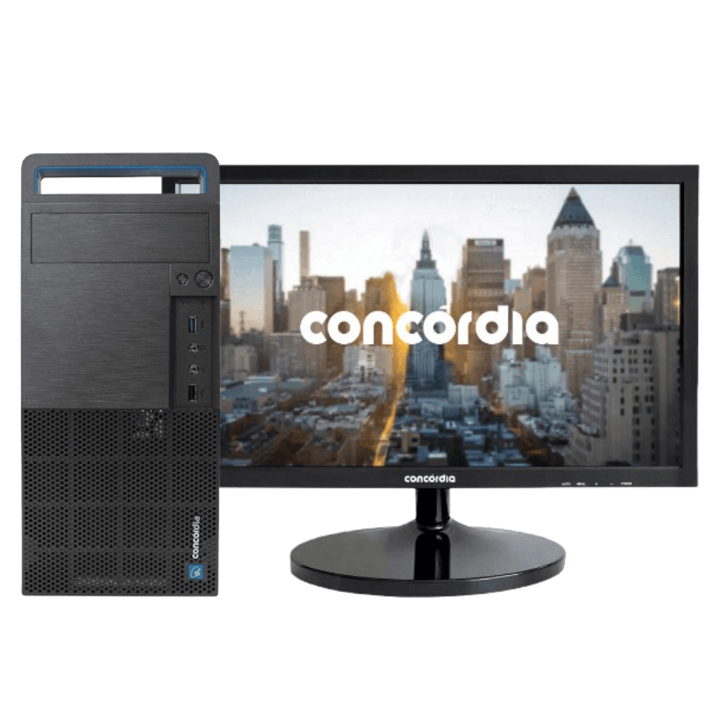 Computador Concórdia Completo Com Monitor 19,5`` Core i5 8GB DDR3 SSD 240GB FreeDos