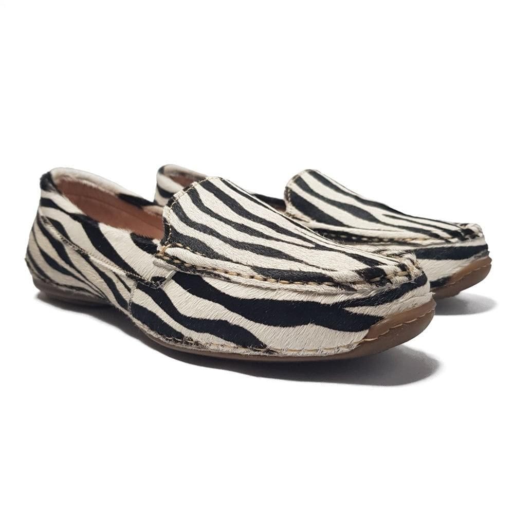 Mocassim Feminino Casual Confortável Estilo Animal Print