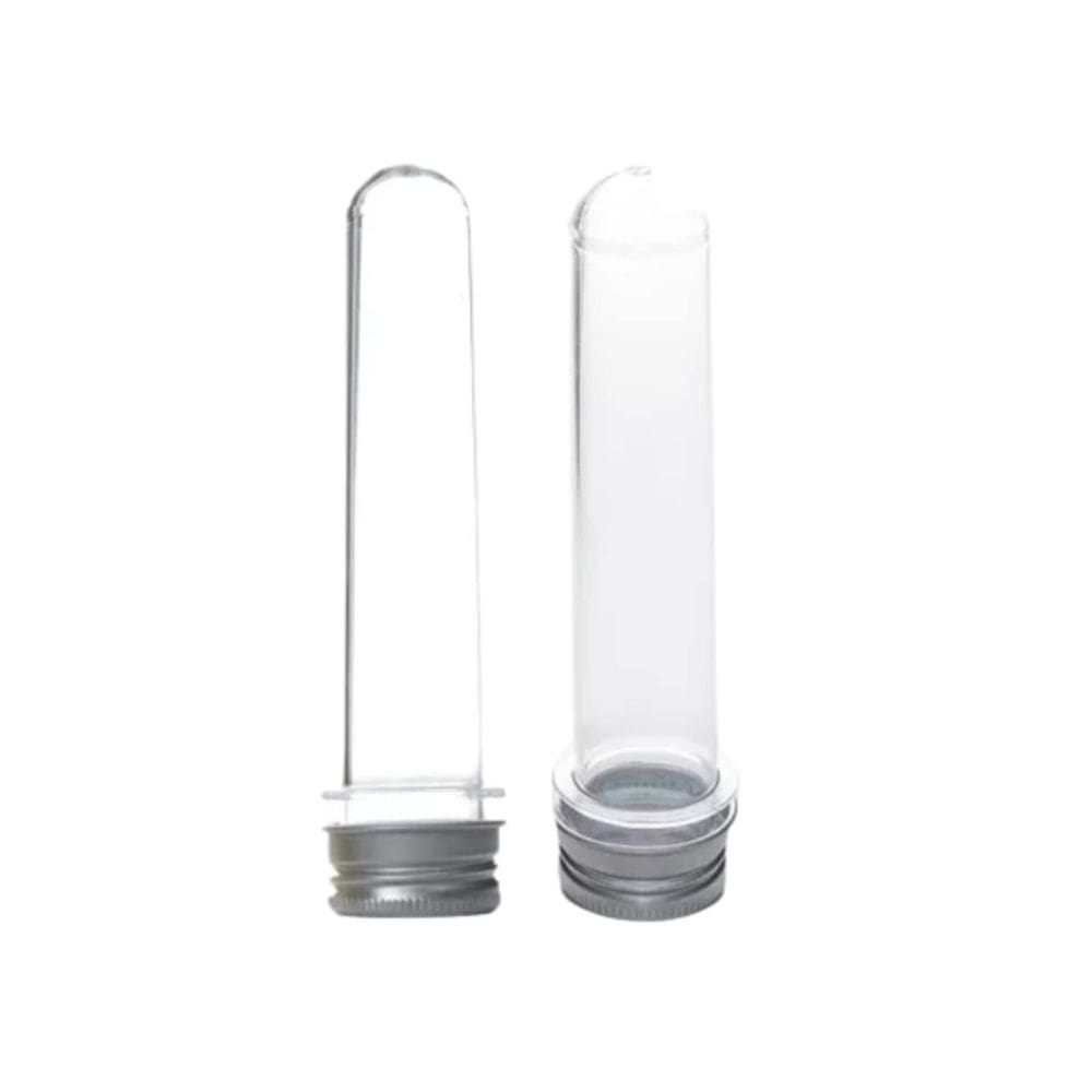 Lembrancinha Tubete Aluminio Prata 13cm 10 Un