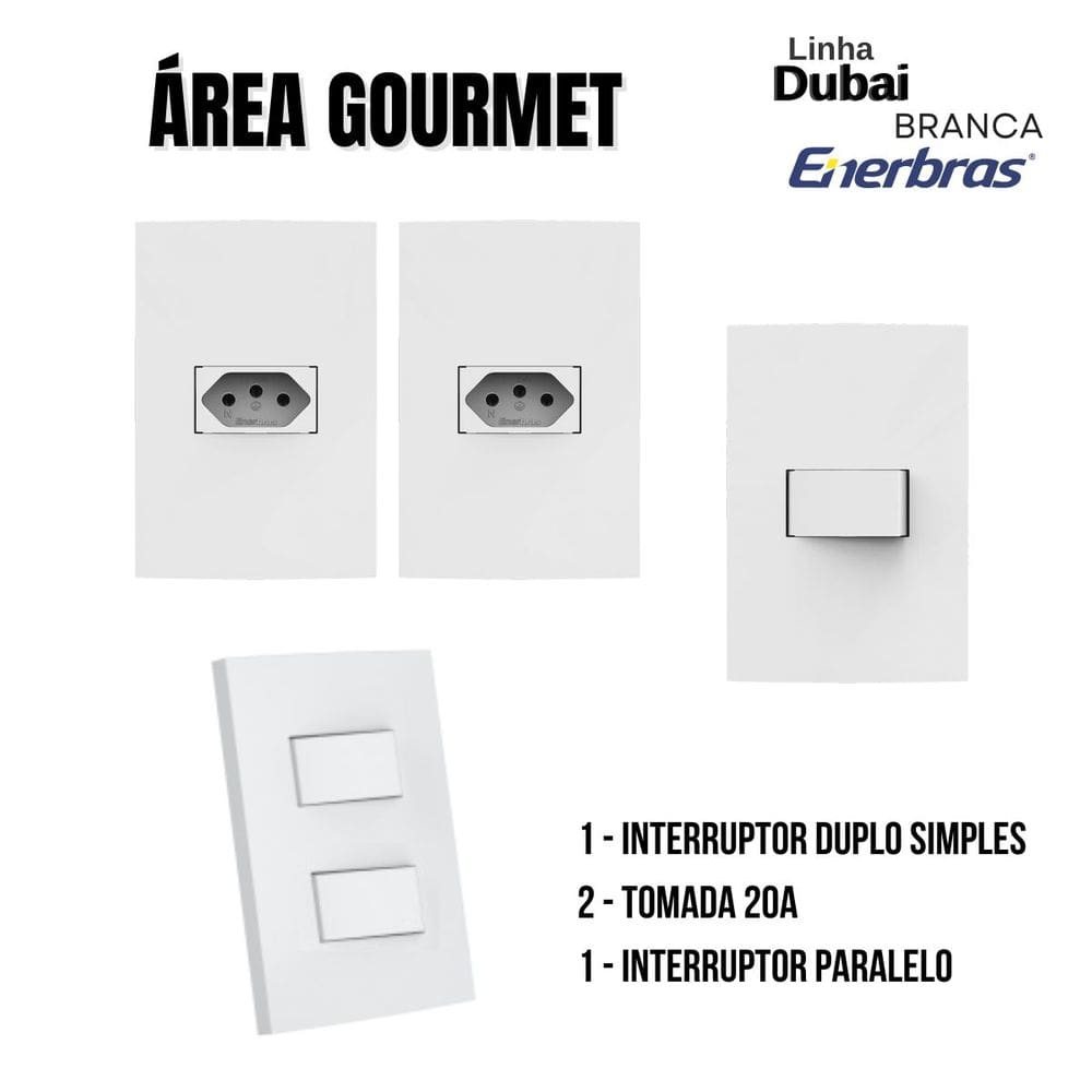 Kit Area Gourmet  Branco Dubai