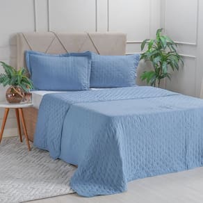 Kit Colcha Casal Santorini Super Macia 220x240cm