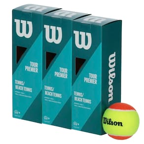 Kit Bolas de Tênis Beach Tênis 9 Unidades Iniciantes Wilson