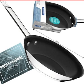 Frigideira Antiaderente Profissional Inox Fundo Triplo 30cm