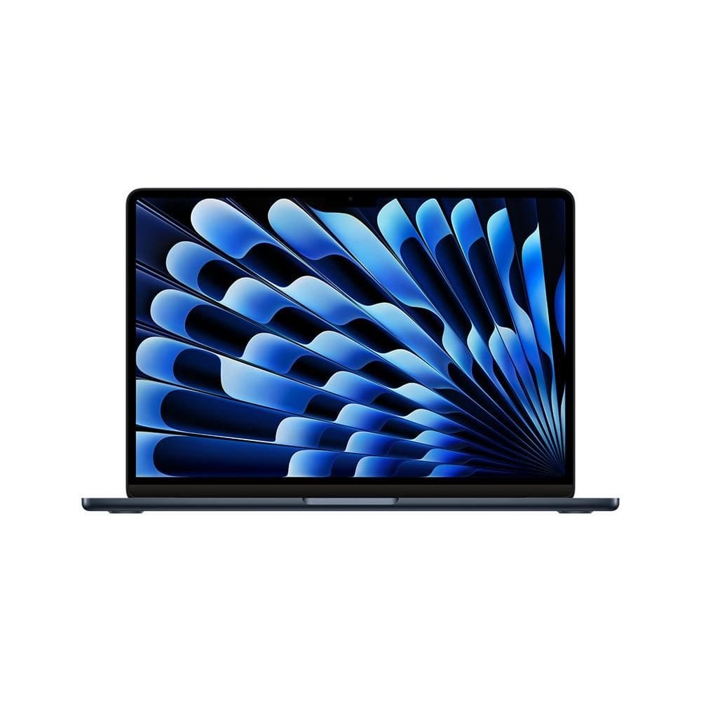 Apple MacBook Air 13", M3, CPU de 8 núcleos, GPU de 8 núcleos, 16GB RAM, 256GB SSD- Meia-noite
