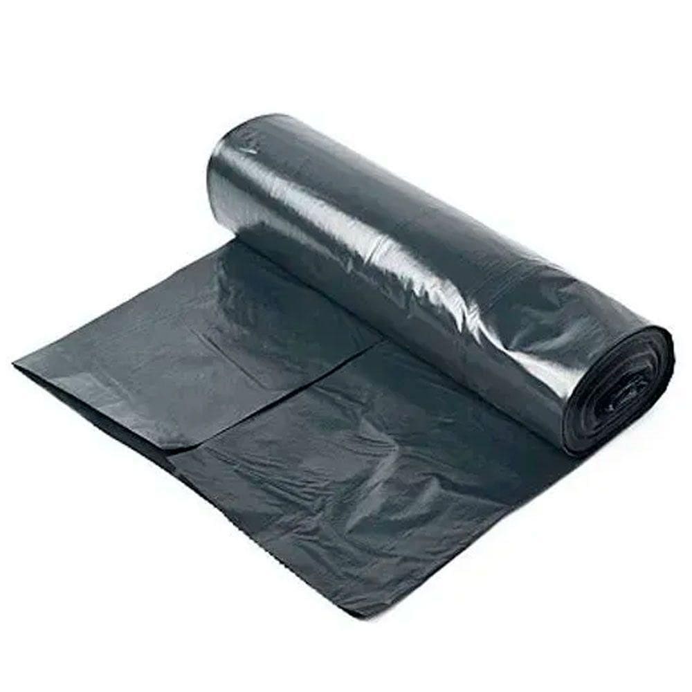 Saco Para Lixo Preto Pe 30l Rolo Com 20 Unidades Plaszom Preto