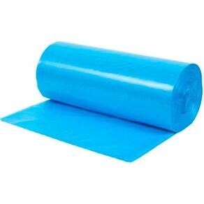 Saco Para Lixo Azul Pe 50l Rolo Com 20 Unidades Plaszom Azul