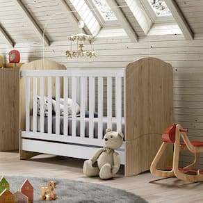 Berço Mini Cama MDF Bala de Menta Henn