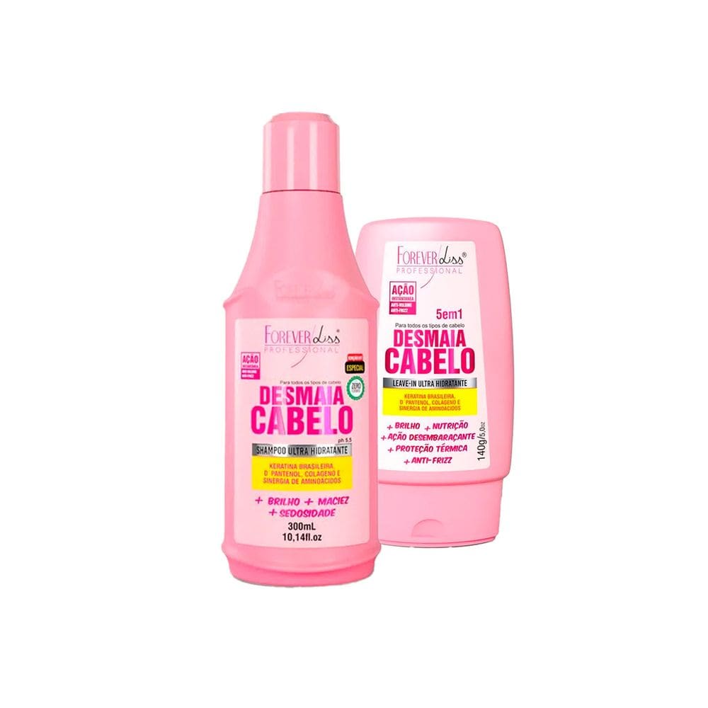 Kit Desmaia Cabelo Shampoo Leave-in  Forever Liss