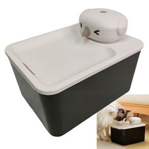 Bebedouro Fonte de Agua Gato Cao Pet Cachorro Felino Animal de Estimaçao 2 Modos Luz UV Sensor Presença USB Bateria Recarregavel Silencioso